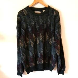 Vintage City Casuals By Haggar Made In Italy Grandpa Sweater